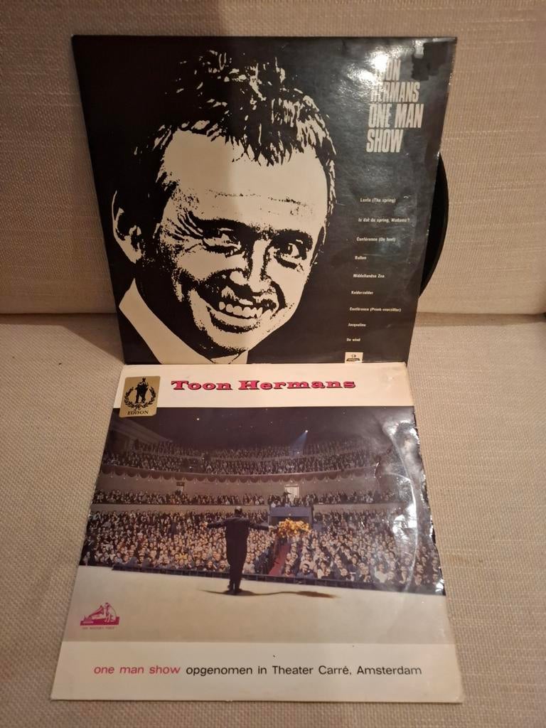 2 Toon Hermans platen, Cd's en Dvd's, Vinyl | Overige Vinyl, Ophalen of Verzenden, Gebruikt, Overige formaten