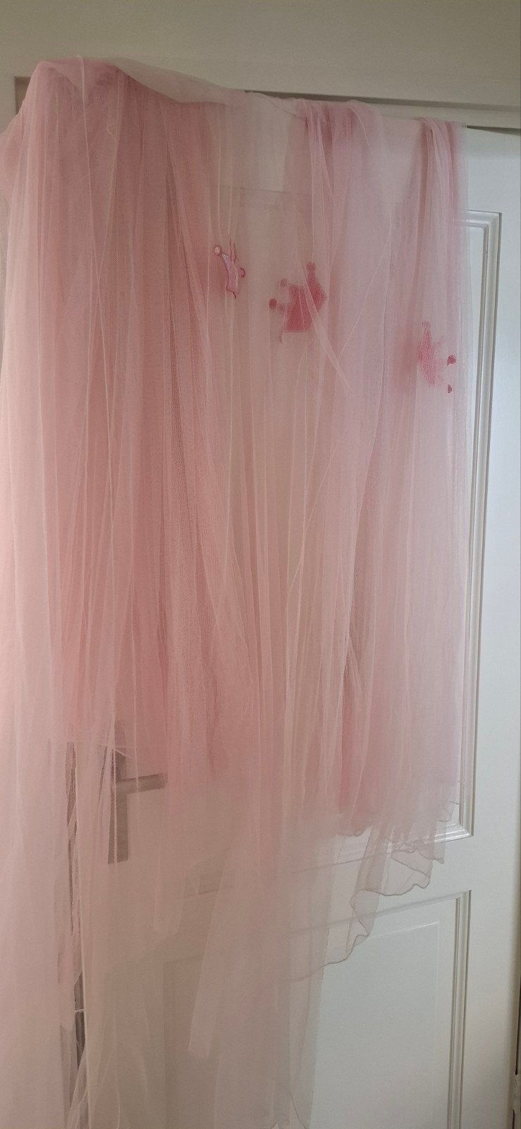 Klamboe voor hemelbed 90x200 roze, Kinderen en Baby's, Overige merken, Ophalen of Verzenden, Zo goed als nieuw, Handgemaakt