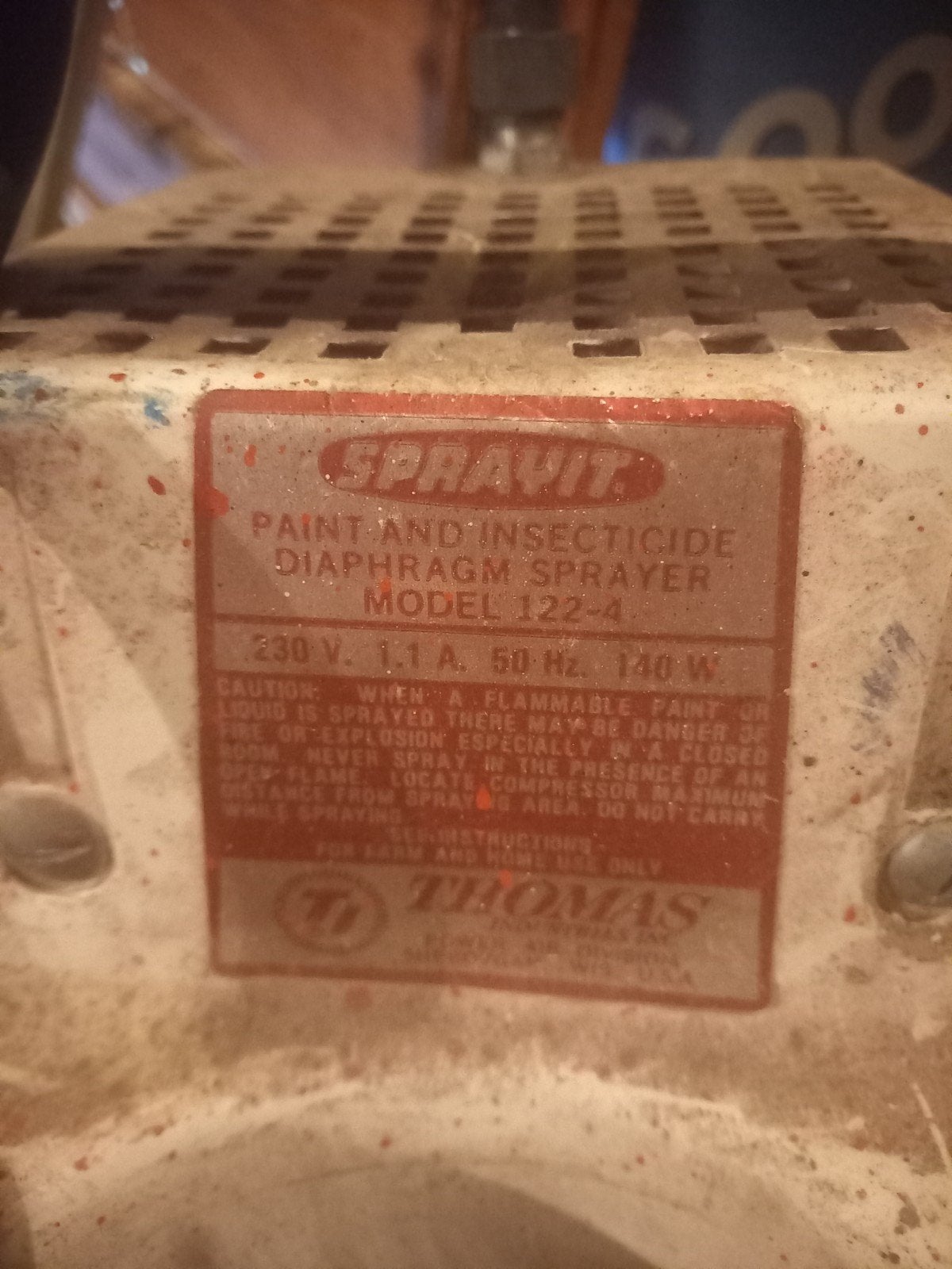 SPRAVIT Verf- en Insecticide Spuitmachine Model 122-4, Ophalen of Verzenden