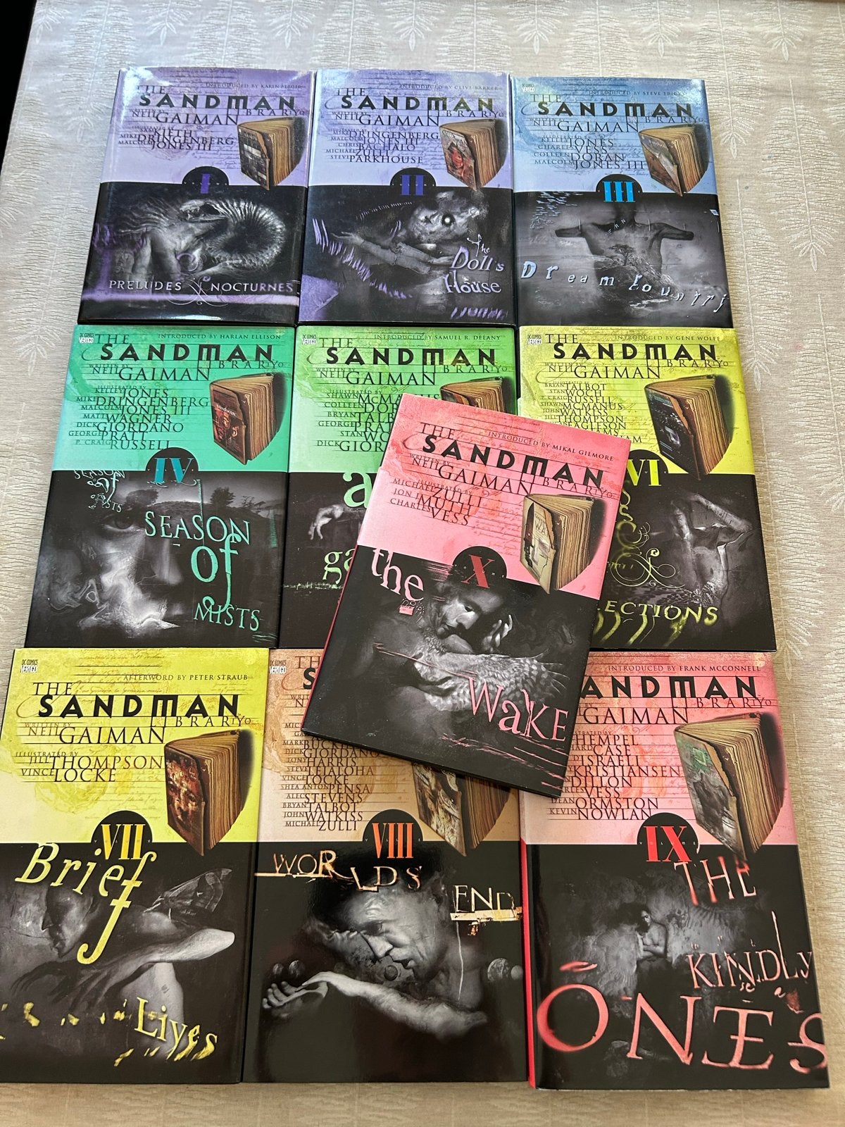 The Sandman hardcover serie 1 t/m 10 - Neil Gaiman, Complete serie of reeks, Ophalen of Verzenden, Zo goed als nieuw