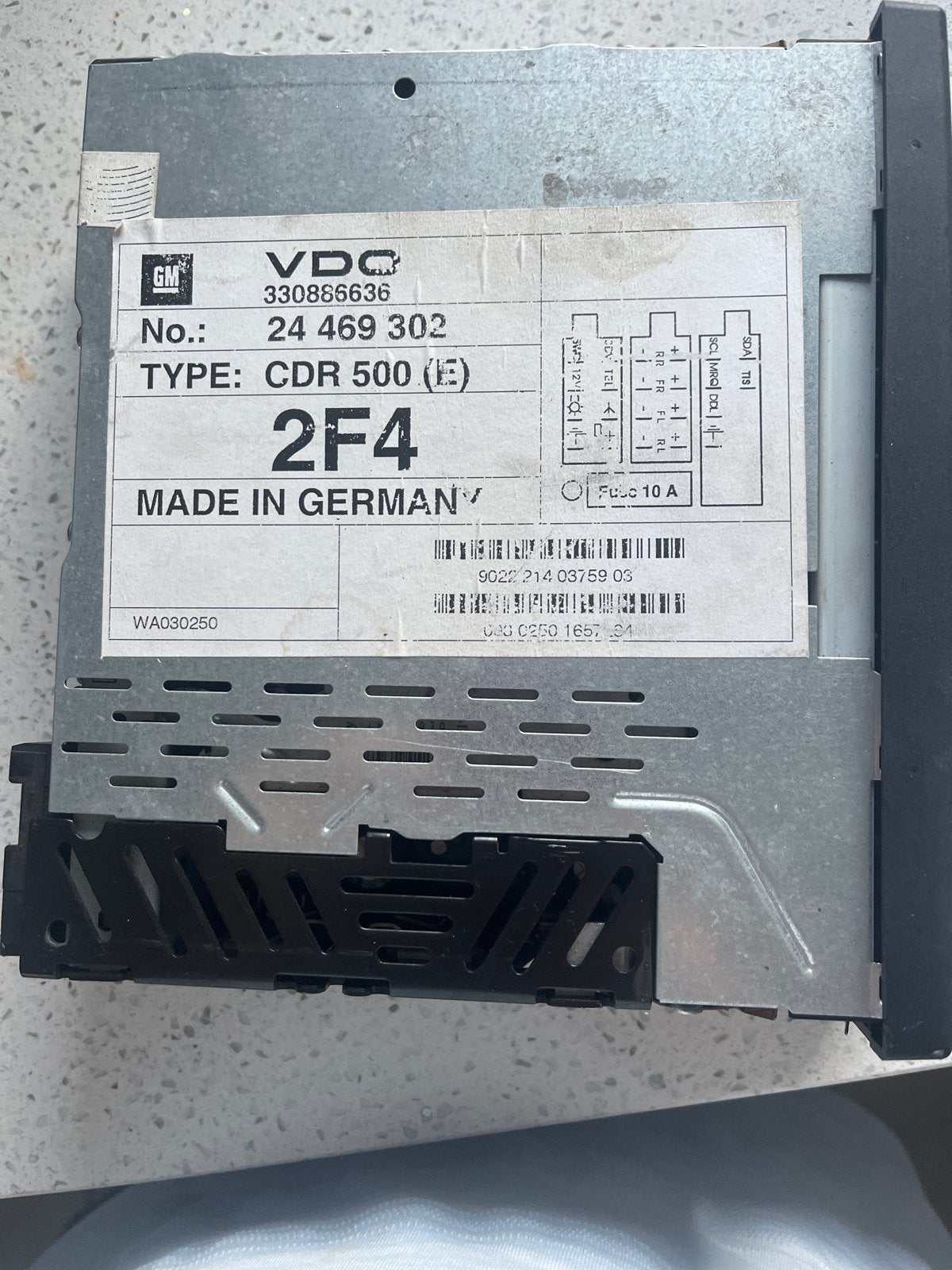 VDO CDR 500 (E) Autoradio - Made in Germany, Ophalen, Gebruikt
