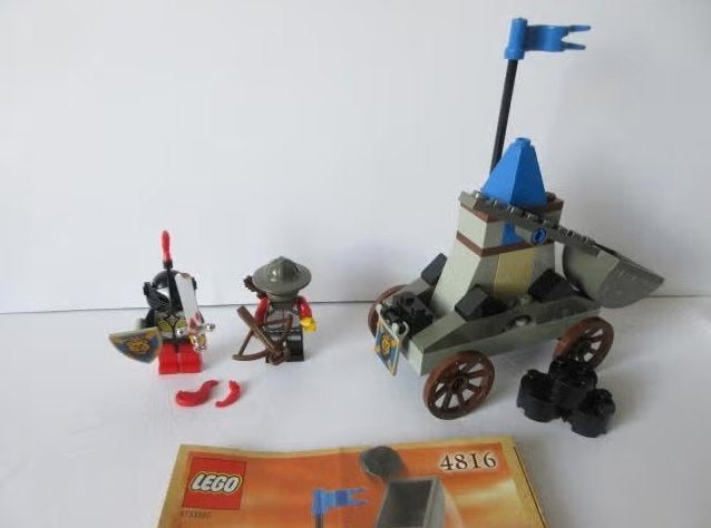 4816, Kasteelsetje, Knight's Catapult, Castle, Lego, Ophalen of Verzenden, Complete set, Compleet