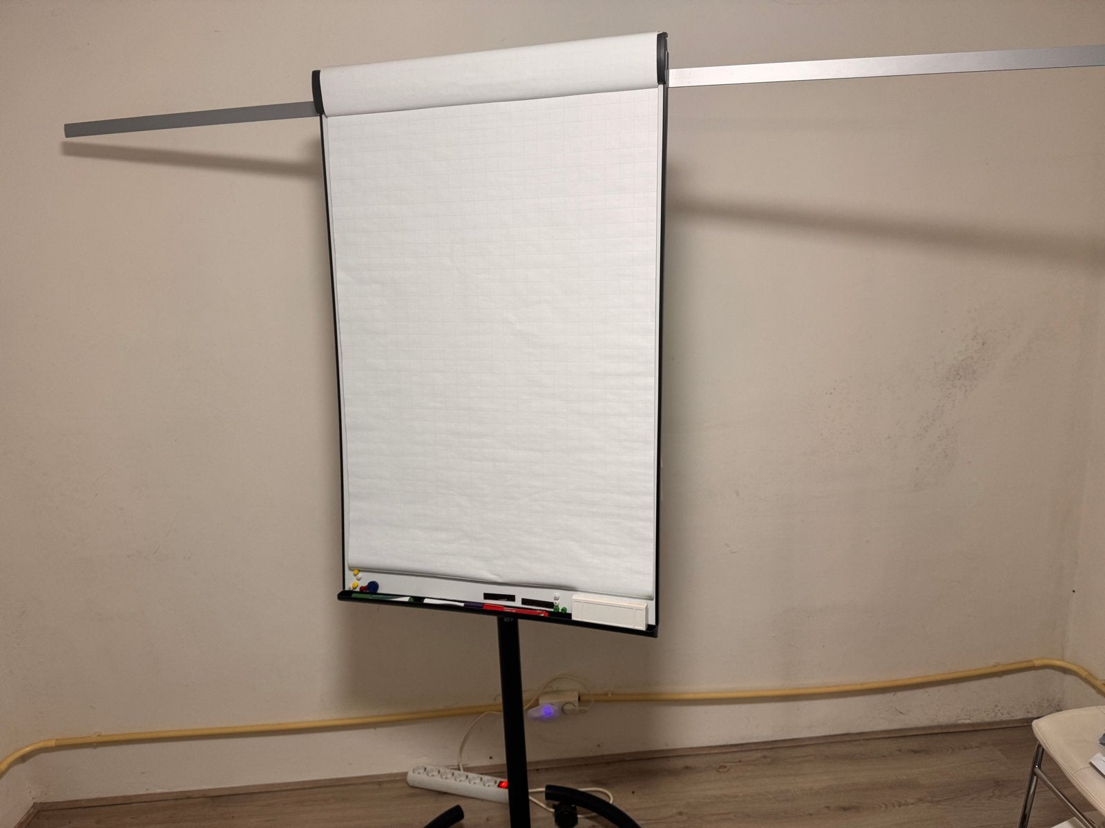 Whiteboard met flip, Ophalen, Whiteboard