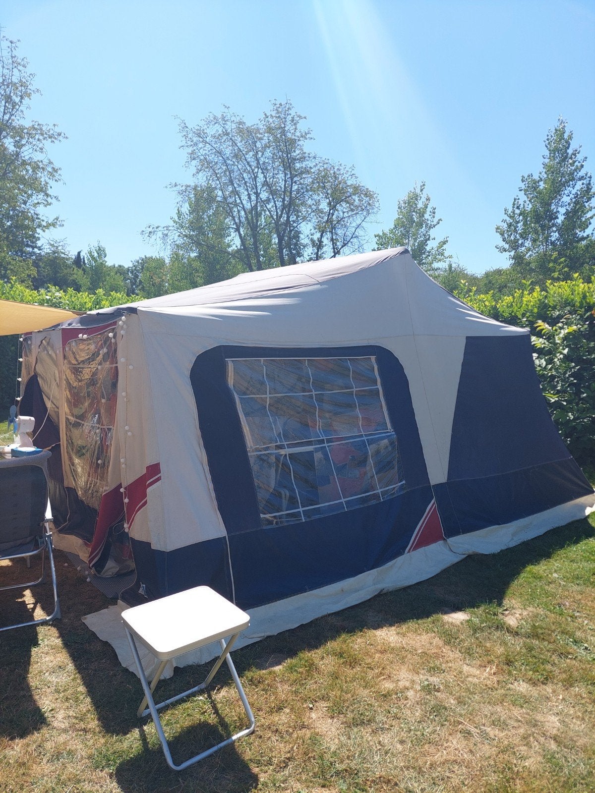 Jamet Jametic 123 vouwwagen met keuken, Caravans en Kamperen, Vouwwagens, Ophalen, Meerkleurig, Aanwezig, Jamet