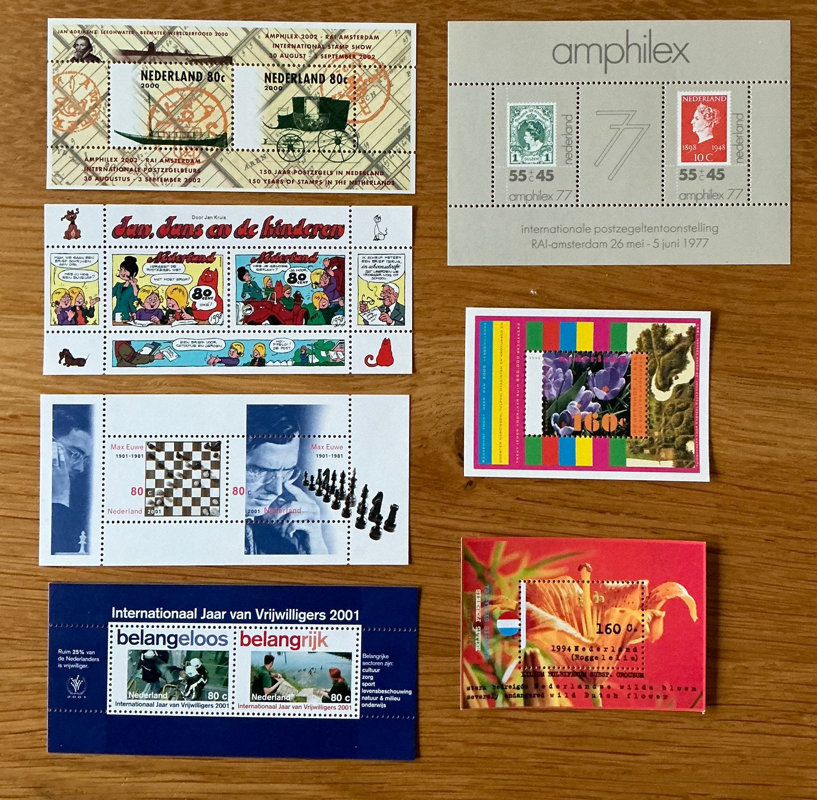 Te koop 7 blokken postfris, Postzegels en Munten, Postzegels | Nederland, Verzenden, Na 1940, Postfris