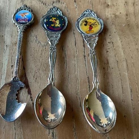 the walt Disney studio lepels USA lepeltjes Mickey Mouse, Ophalen of Verzenden, Overige figuren, Zo goed als nieuw, Overige typen
