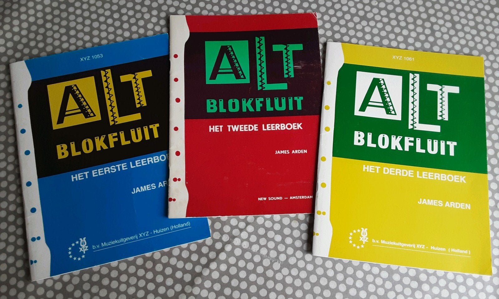 Altblokfluit Leerboek 1, 2 en 3 van James Arden, Gebruikt, Klassiek, Les of Cursus, Ophalen of Verzenden