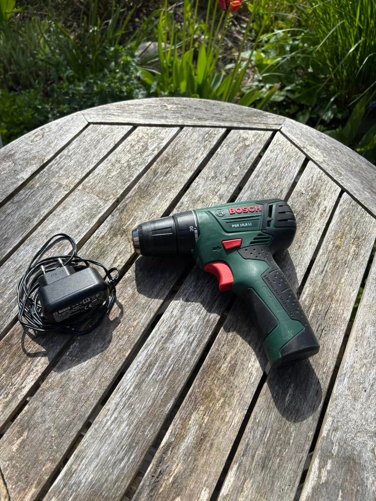 Bosch accuschroefboormachine PSR 10,8 V-li, Ophalen, Gebruikt, Boor- en Schroefmachine