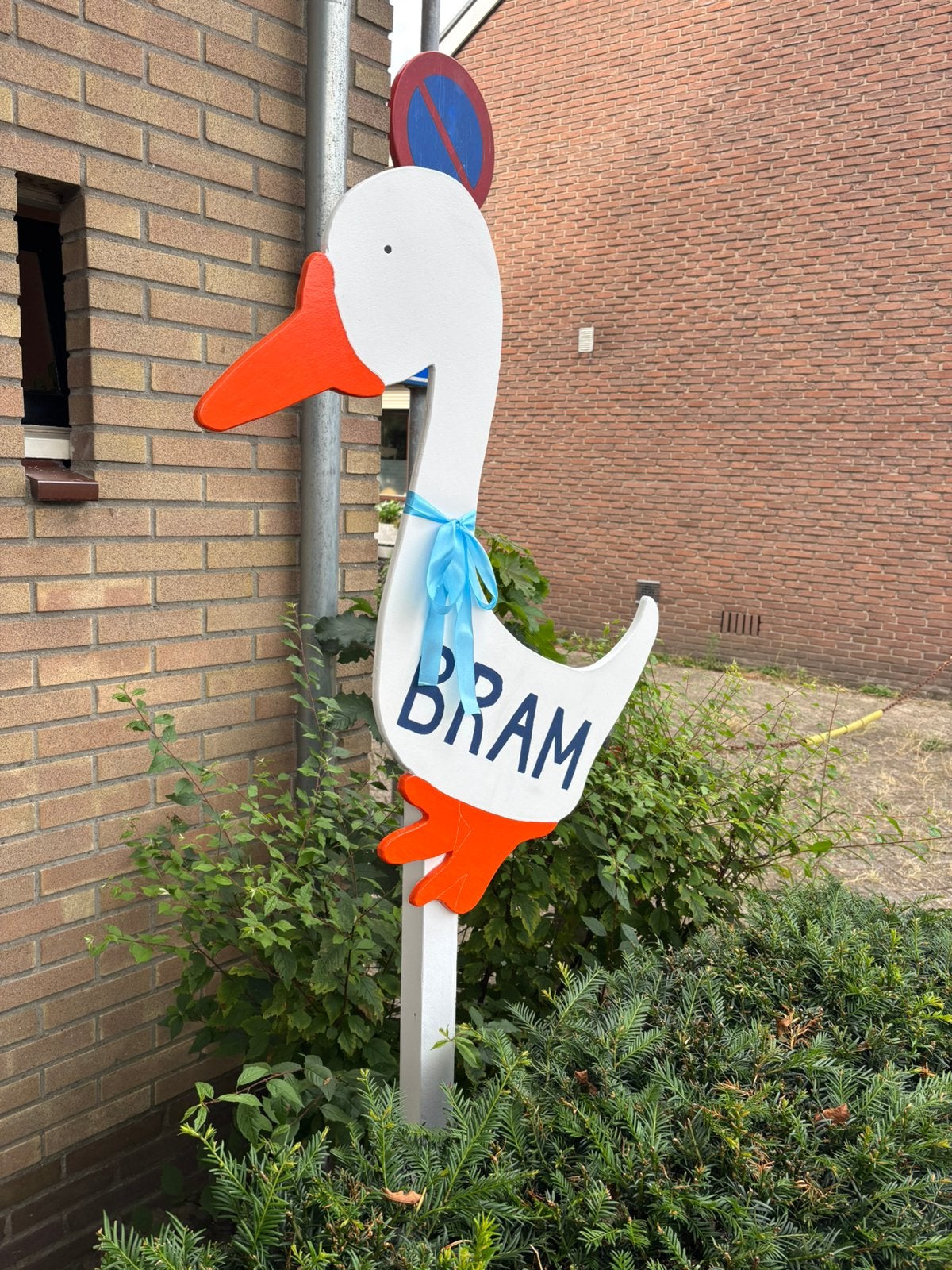 Geboortebord gans, Ophalen of Verzenden, Zo goed als nieuw