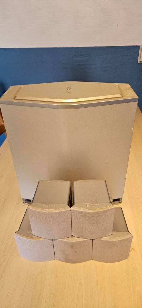 Sony speaker system, Ophalen, Minder dan 60 watt, Front, Rear of Stereo speakers, Sony