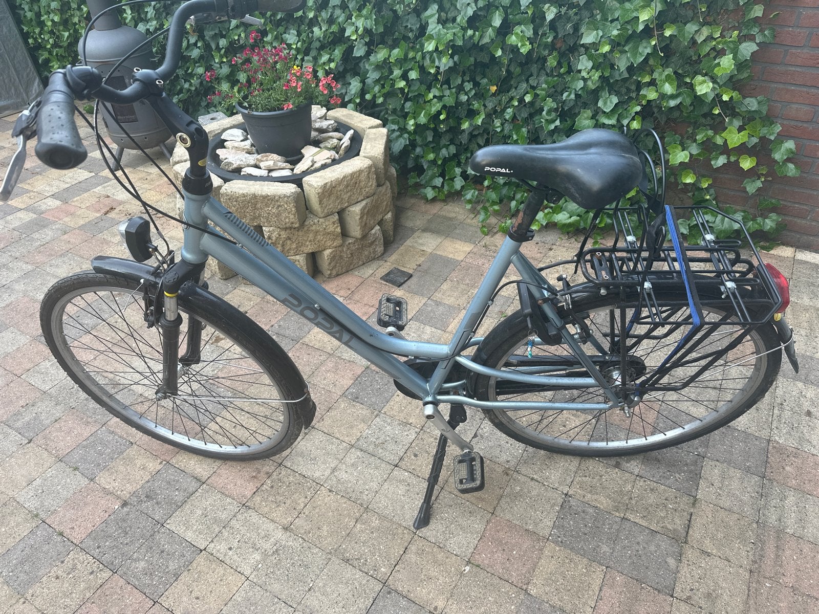Popal fiets met lage instap en versnellingen, Fietsen en Brommers, Fietsen | Dames | Damesfietsen, Velgrem, 50 tot 53 cm, Ophalen