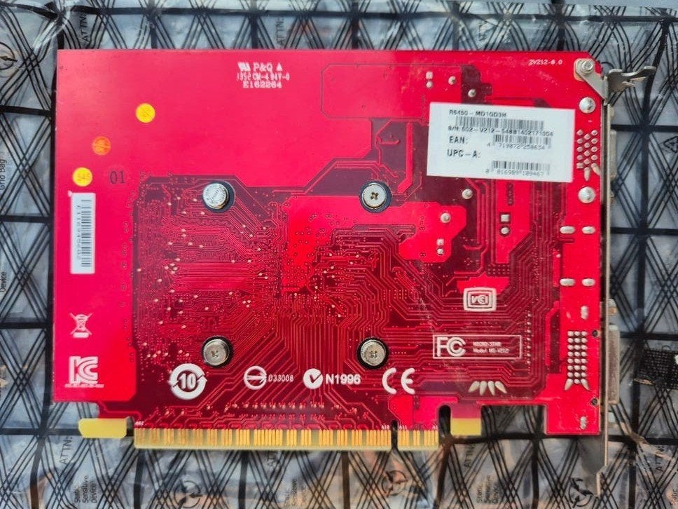MSI R6450 MD1GD3H videokaart PCIe, Ophalen, AMD, GDDR3, HDMI