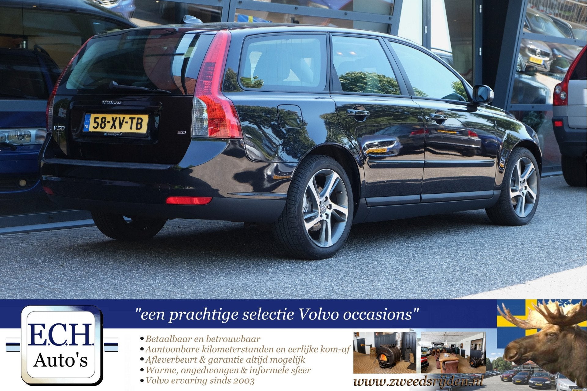 Volvo V50 2.0 145 pk Edition, 17 inch, Cruise control, Voorwielaandrijving, Stof, Gebruikt, 4 cilinders
