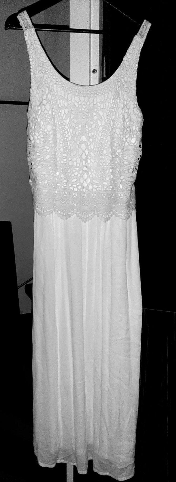 Nieuwe maxi-jurk, maat 42, Kleding | Dames, Wit, Maat 42/44 (L), Nieuw, Ophalen of Verzenden