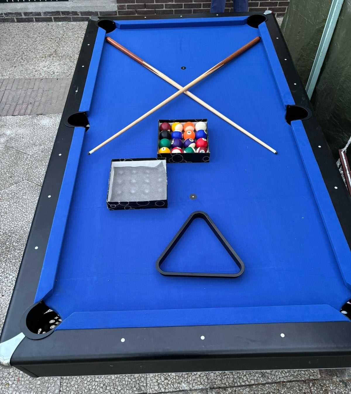 Pooltafel leisteen 7ft nieuw doek, Sport en Fitness, Ophalen, Pooltafel, Zo goed als nieuw, Nvt