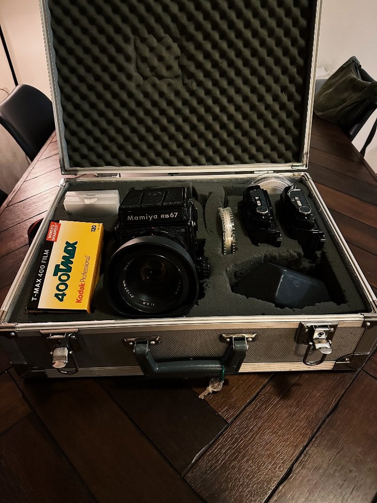 Mamiya RB67 Pro S Middenformaat Camera Set, Ophalen, Zo goed als nieuw, Spiegelreflex, Overige Merken
