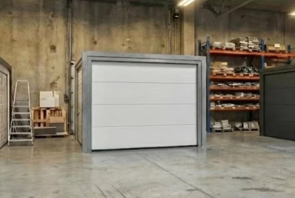 sectionale garagepoort, Ophalen, Binnendeur, 200 tot 215 cm