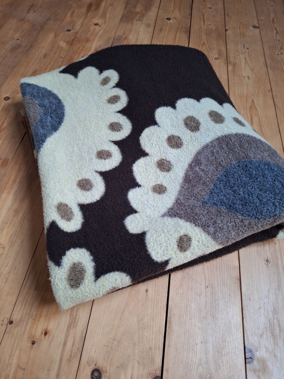 Vintage Aabe deken * Dralon * ca 250x210 cm, Woondeken, Ophalen of Verzenden, Zo goed als nieuw, Overige materialen