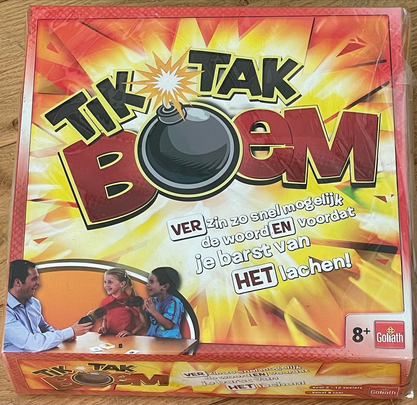 Tik Tak Boem Gezelschapsspel - Goliath, Drie of vier spelers, Ophalen, Gebruikt