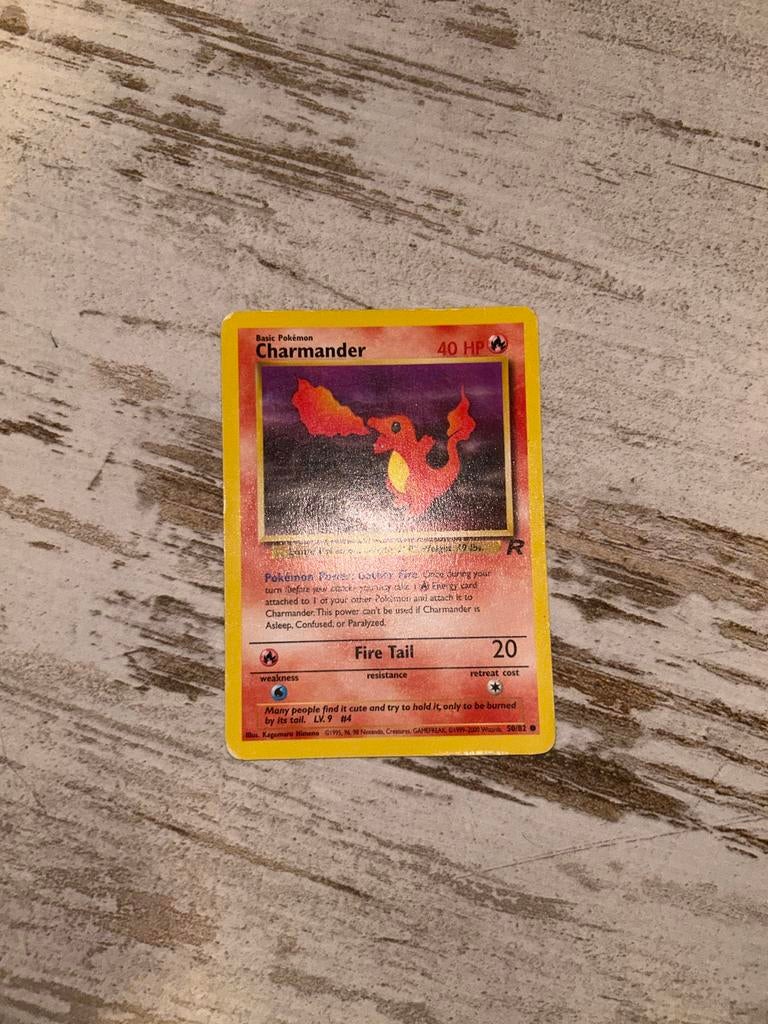Charmander Pokémon kaart 40 HP, Ophalen, Gebruikt, Losse kaart, Foil