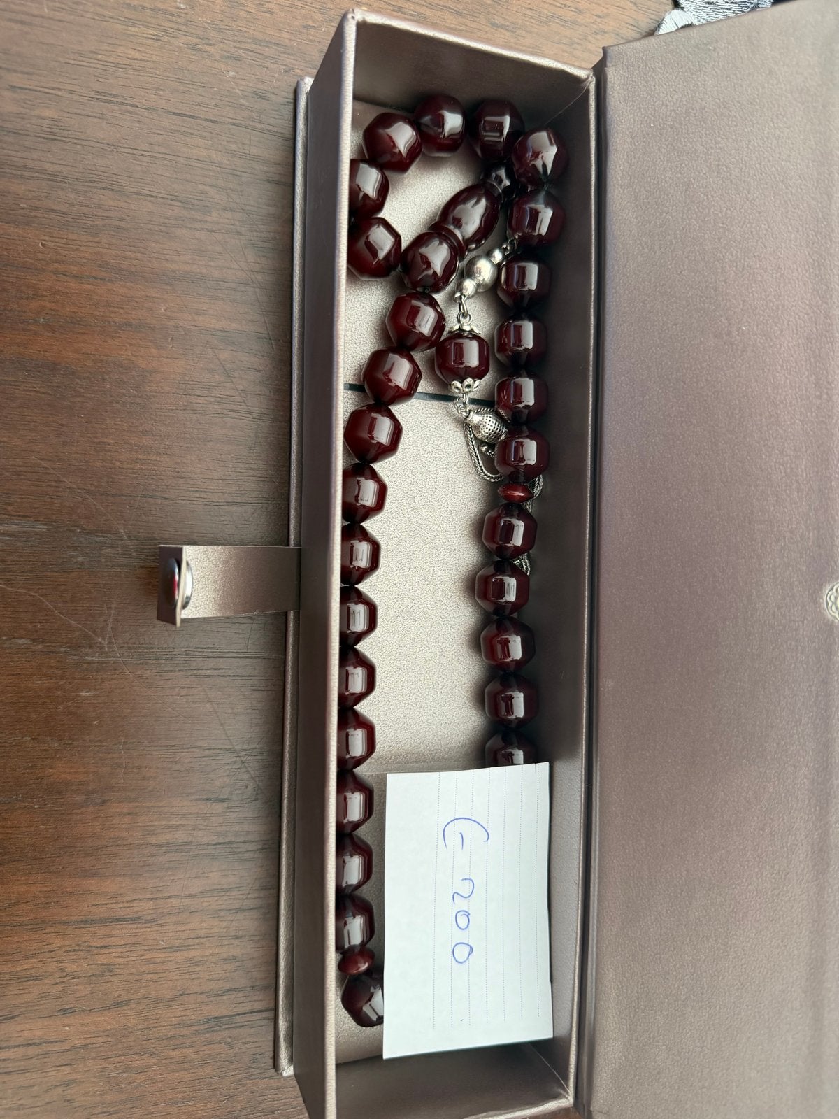 Mooie Tesbih(duitse barnsteen/kehribar), Sieraden, Tassen en Uiterlijk, Ophalen of Verzenden, Nieuw, Rood, Overige materialen