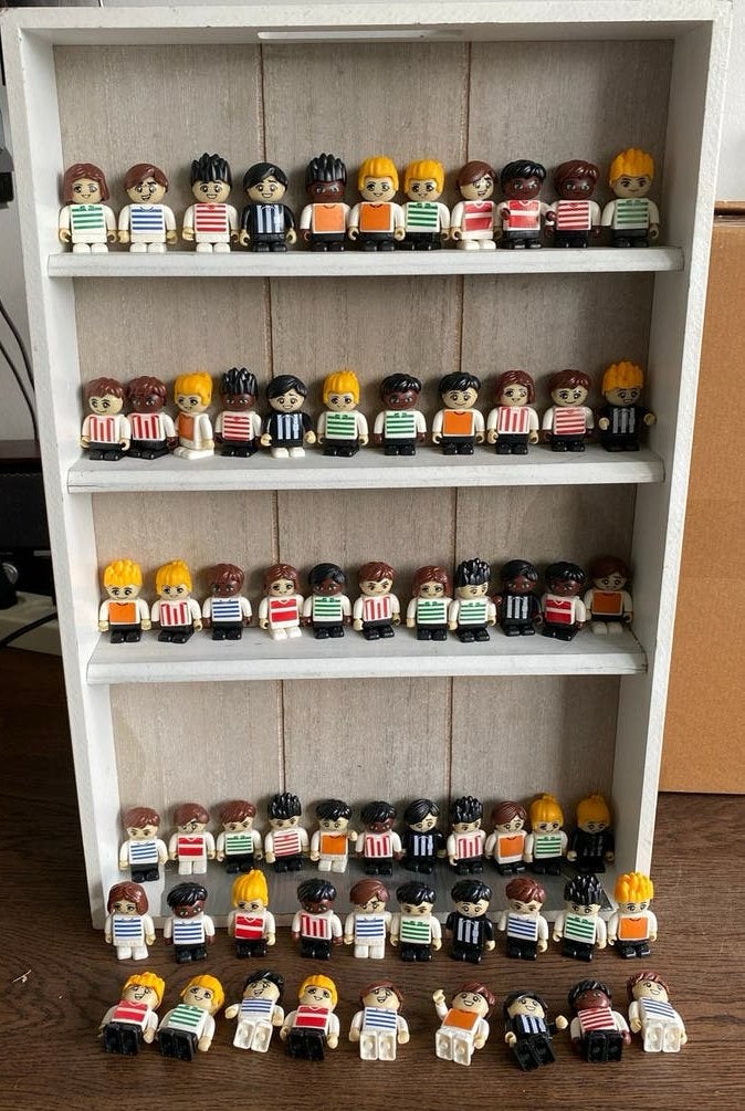 Megabloks 60 poppetjes die passen op lego., Ophalen of Verzenden, Gebruikt, Overige merken