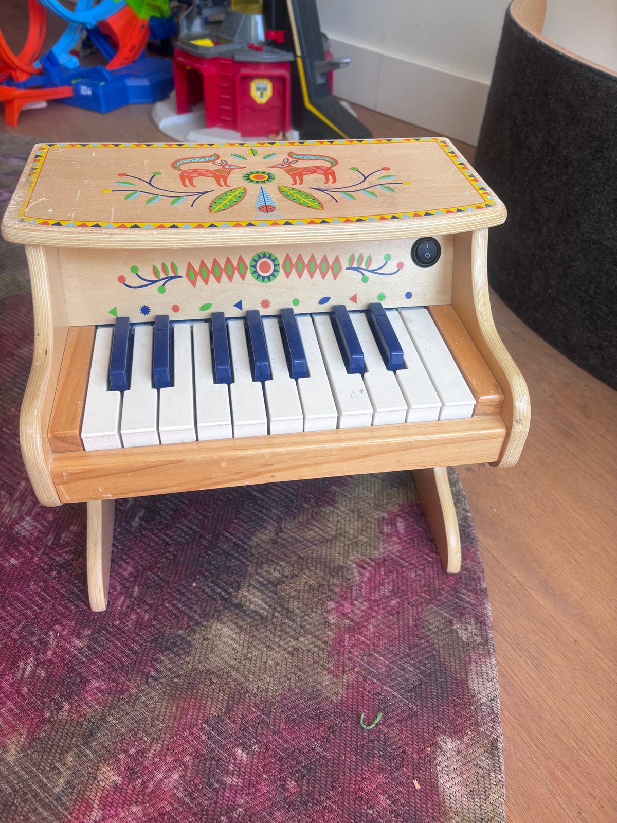 Djeco houten kinder piano, Muziek en Instrumenten, Orgels, Ophalen of Verzenden, Zo goed als nieuw, 2 klavieren, Orgel