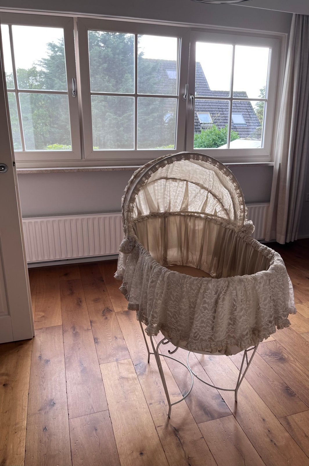 Gietijzeren brocante wieg, Ophalen, Gebruikt