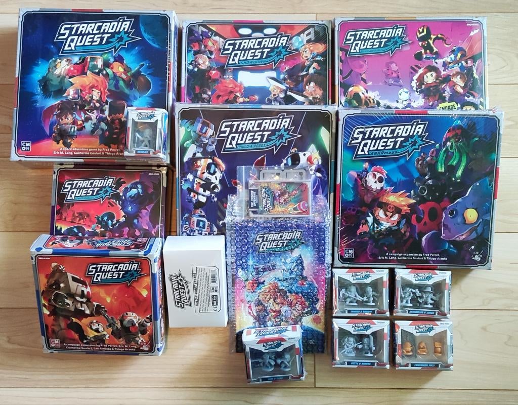 Starcadia Quest - Kickstarter - All in (nieuw), Hobby en Vrije tijd, Gezelschapsspellen | Bordspellen, Een of twee spelers, Ophalen of Verzenden