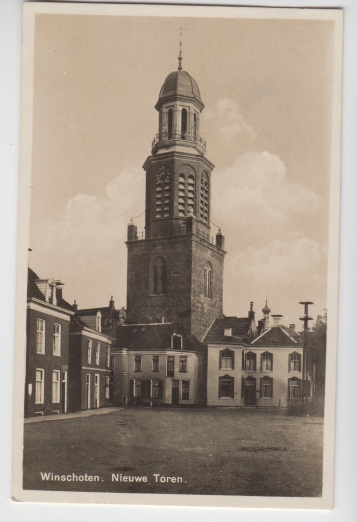 183 Winschoten Nieuwe Toren en Omgeving B87, Verzenden, 1940 tot 1960, Ongelopen, Groningen