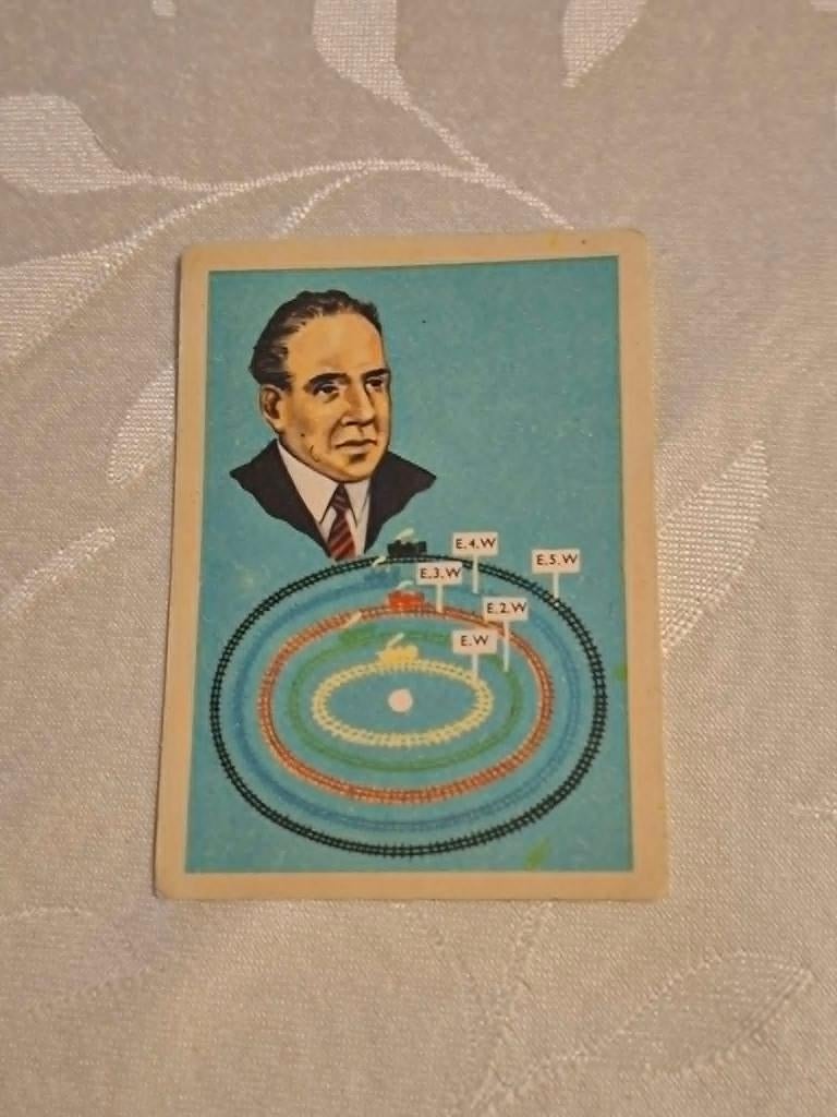 Prentje/Chromo : Bohr/Atoommodel/Chocolade Jacques, Gebruikt, Verzenden, Voor 1940, Prent