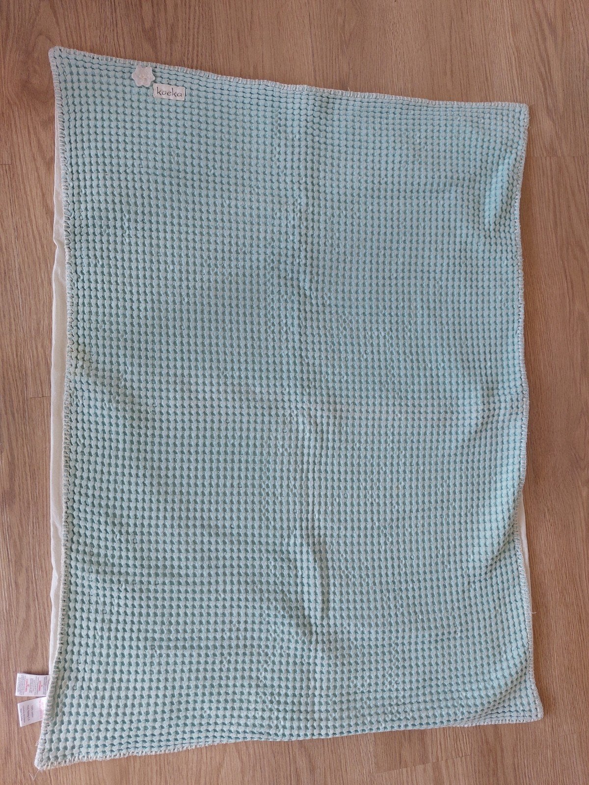 Koeka wiegdeken/babydeken licht turkoois, Ophalen, Overige kleuren, Koeka, 100 cm