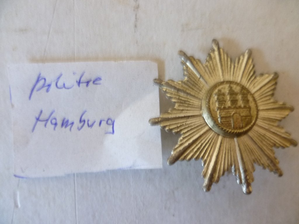 Politie Pet Embleem Hamburg Duitsland., Verzamelen, Militaria | Algemeen, Ophalen of Verzenden, Overige soorten, Duitsland, Embleem of Badge