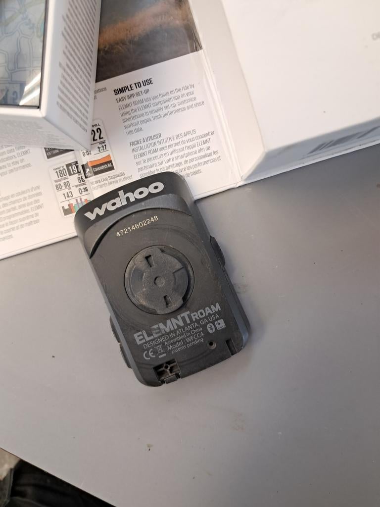 Wahoo ELEMNT ROAM GPS Fietscomputer, Ophalen of Verzenden, Draadloos, Gebruikt