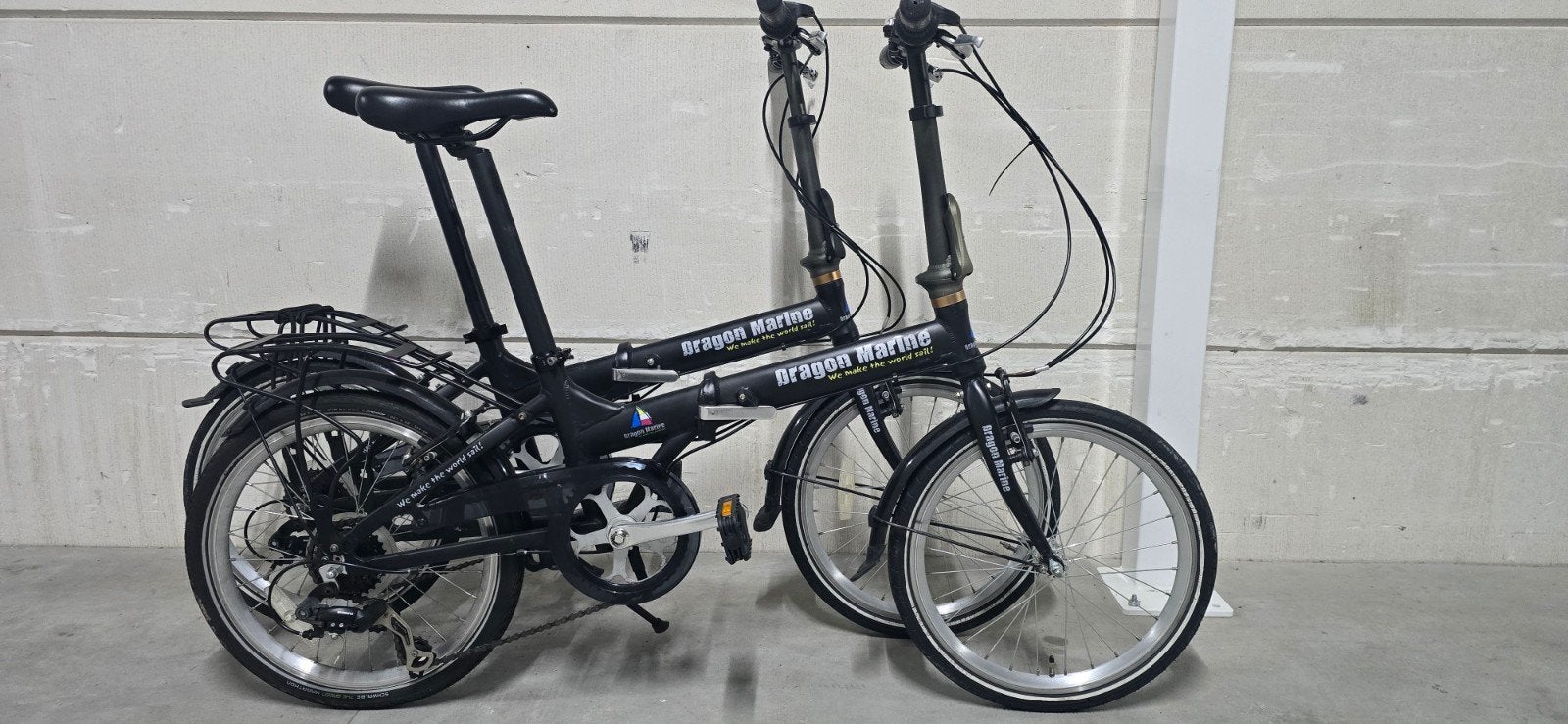 2x Aluminium vouwfietsen 6 versnellingen, 20 inch of meer, Versnellingen, Zo goed als nieuw, Totaal opvouwbaar