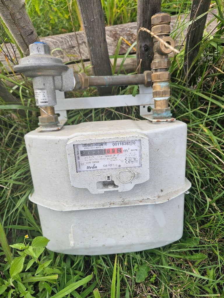 gasmeter, Ophalen, Gebruikt, Druk