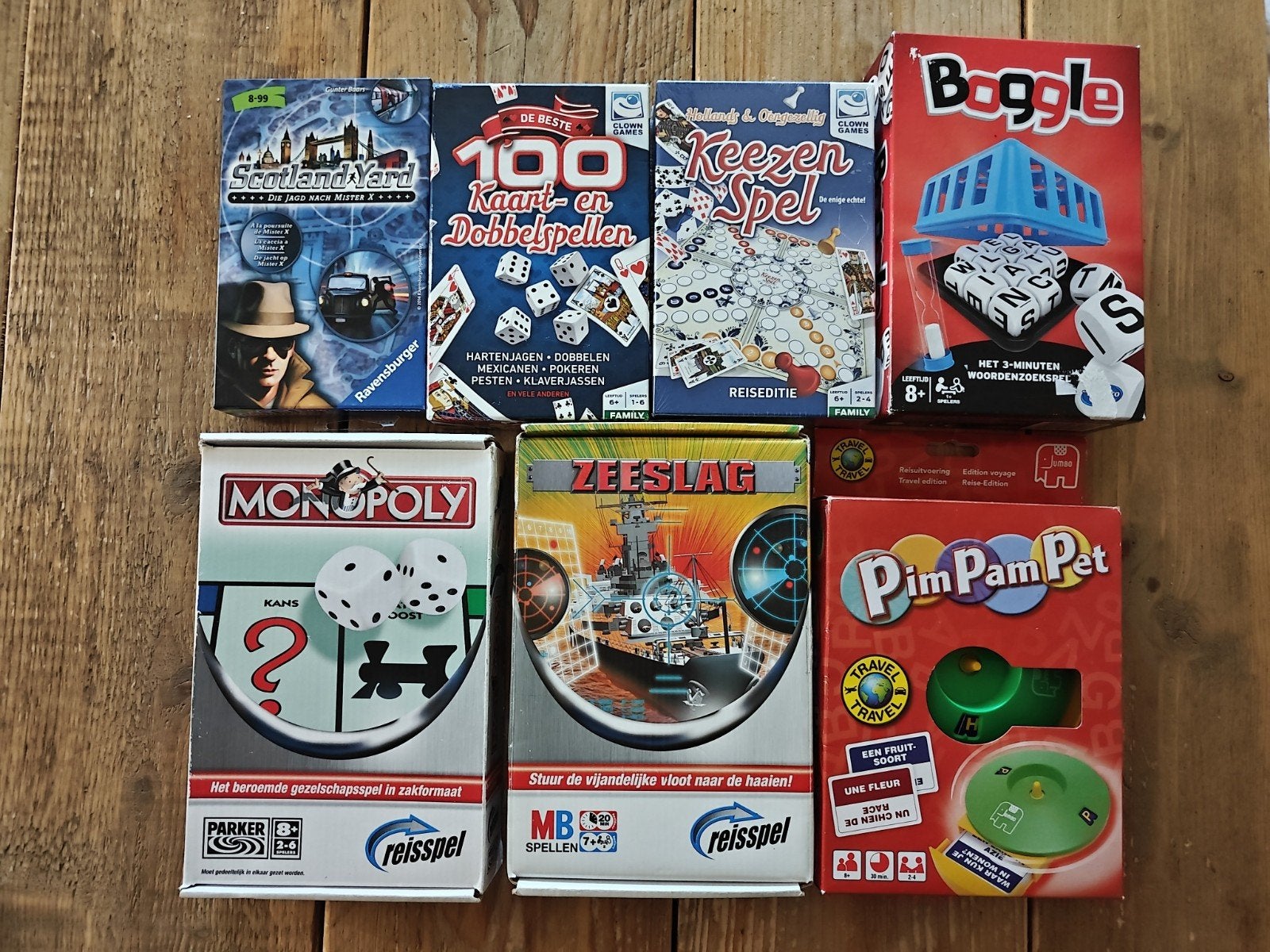 7 Reisspellen., Goliath, Clown Games., Nieuw, Ophalen of Verzenden