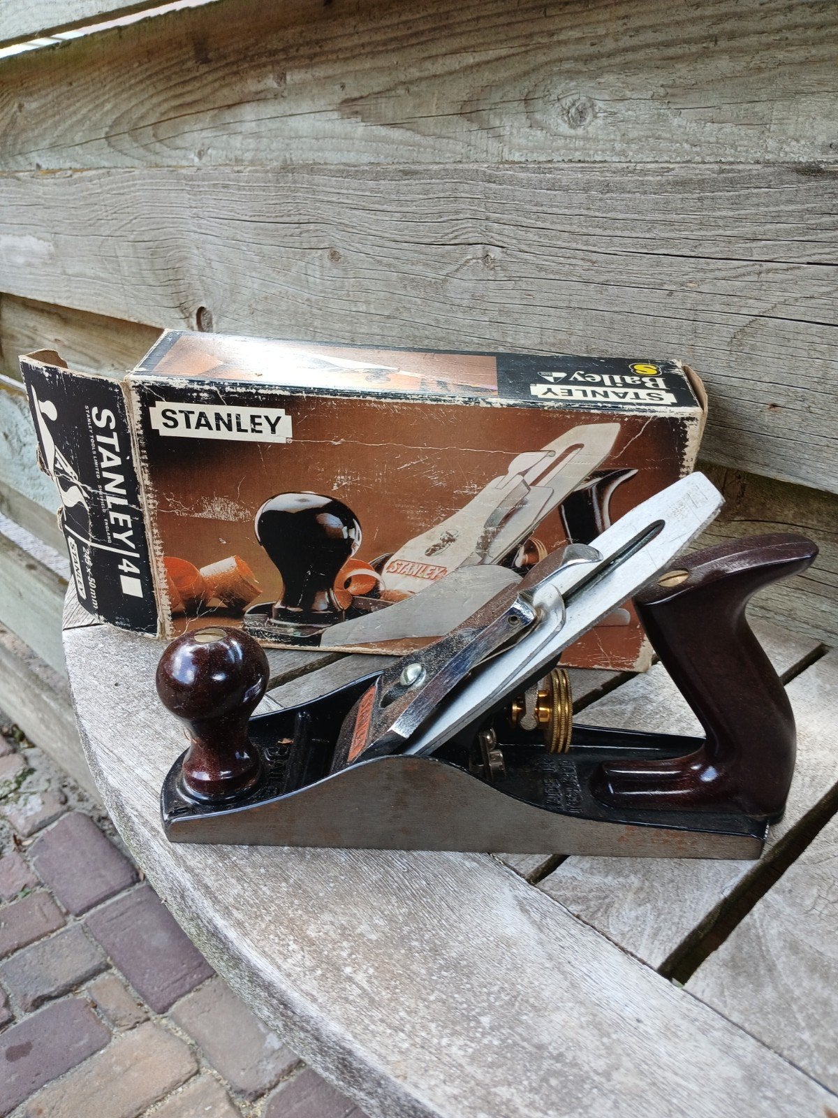 Stanley bailey no 4 schaaf met originele doos, Ophalen of Verzenden