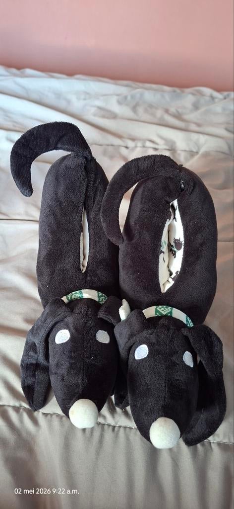 Takkie sloffen, Ophalen, Hond