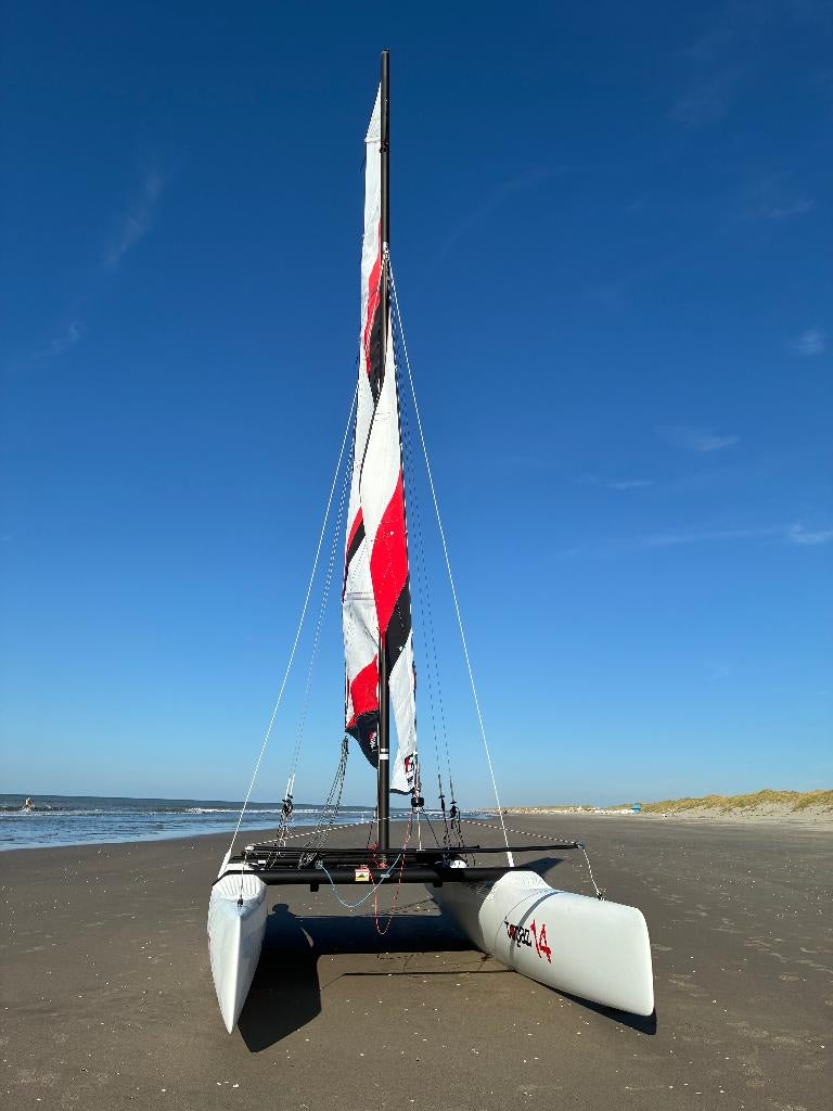 Topaz 14 catamaran (2019) + Harbeck trailer, Ophalen, Zo goed als nieuw, Topaz