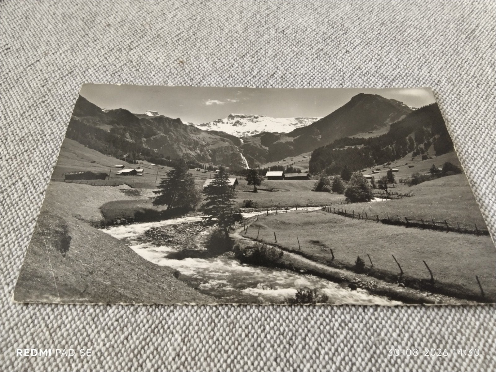 Zwart-wit foto Adelboden, Zwitserland (jaren '70), Ophalen of Verzenden, 1960 tot 1980, Gelopen