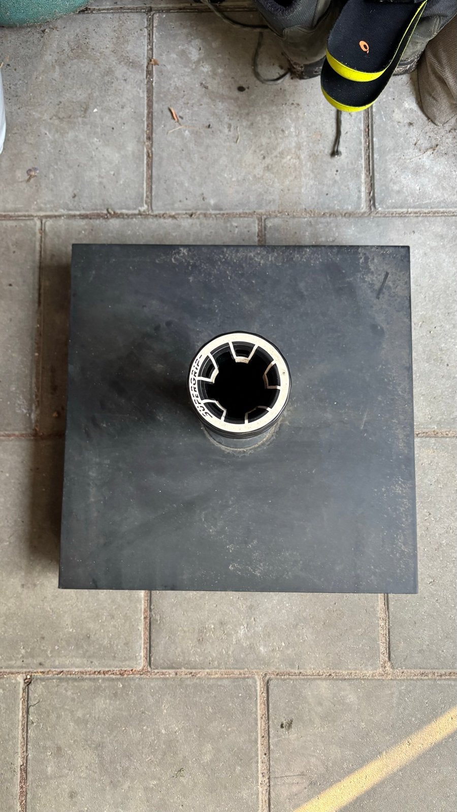 Stevige parasolvoet - Zwart - beton 35kg