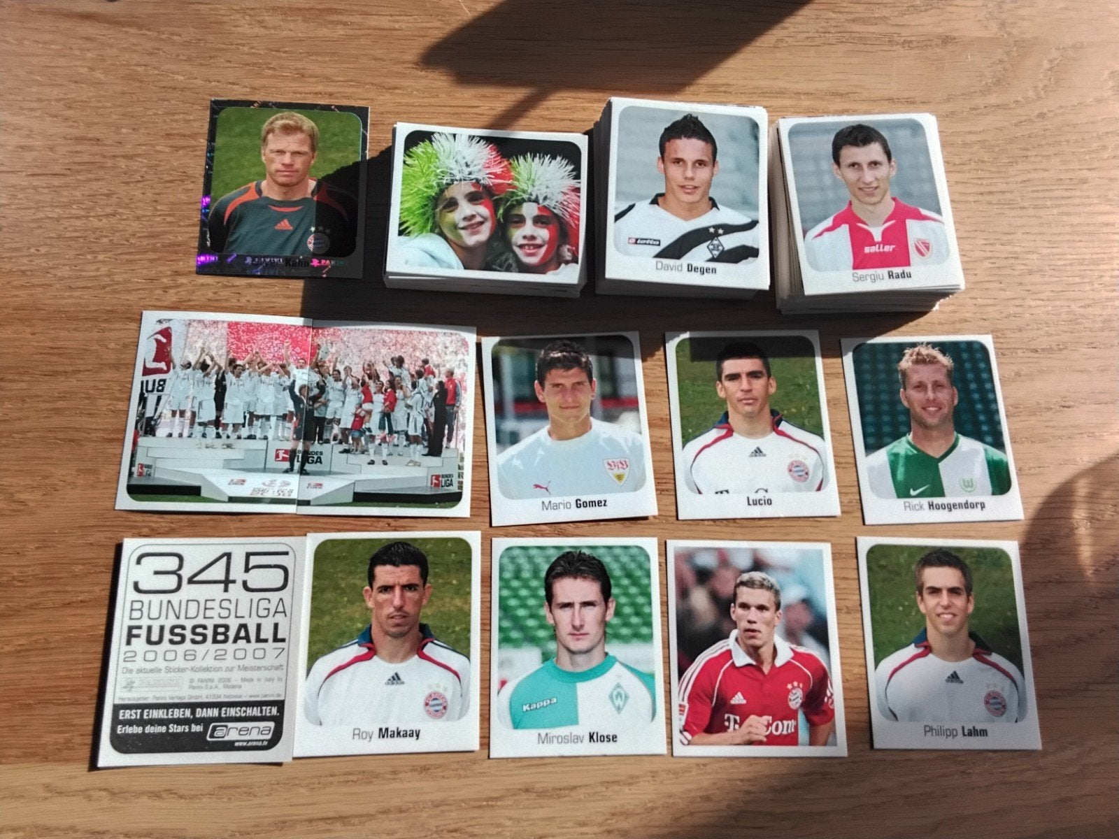Panini Bundesliga 2006-2007 stickers - 350 verschillende, Ophalen of Verzenden, Zo goed als nieuw, Buitenlandse clubs, Poster, Plaatje of Sticker
