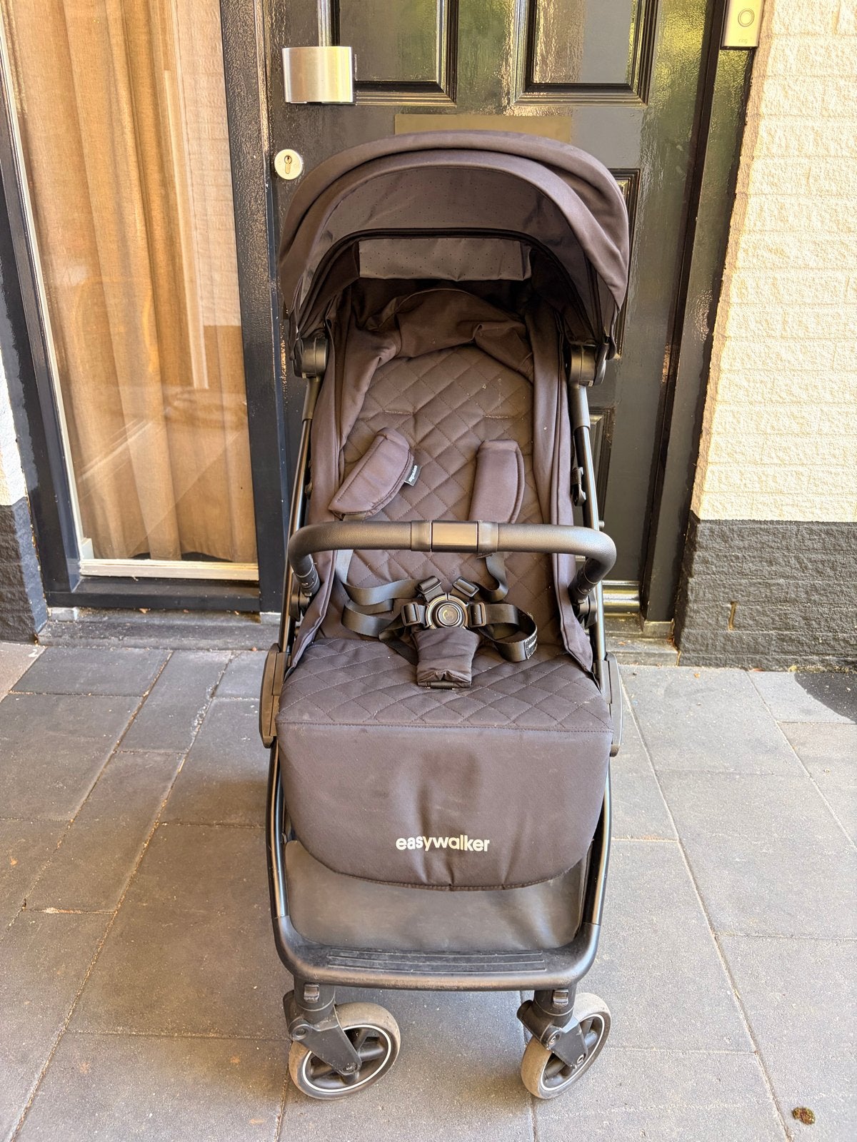 Easywalker Jackey buggy – Shadow Black, Ophalen, Zo goed als nieuw, Overige merken, Verstelbare rugleuning