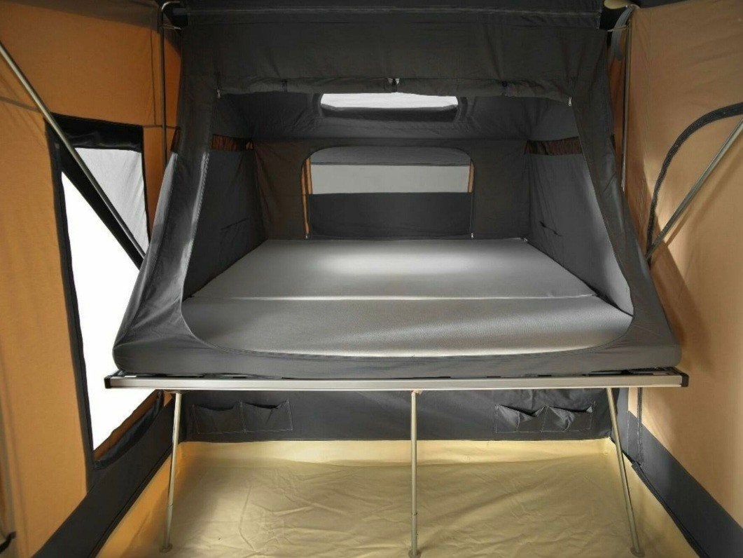 Campingmatras 200 x 220 (twee delen), Ophalen