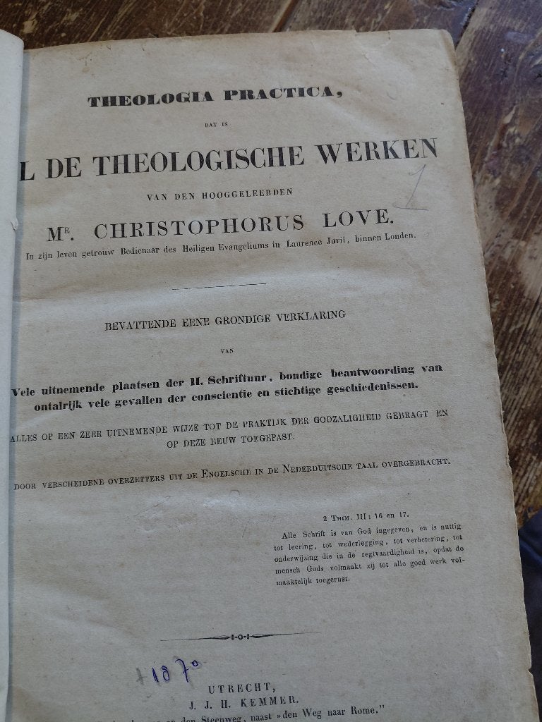 Theologie Chr. Love, Ophalen of Verzenden, Zo goed als nieuw
