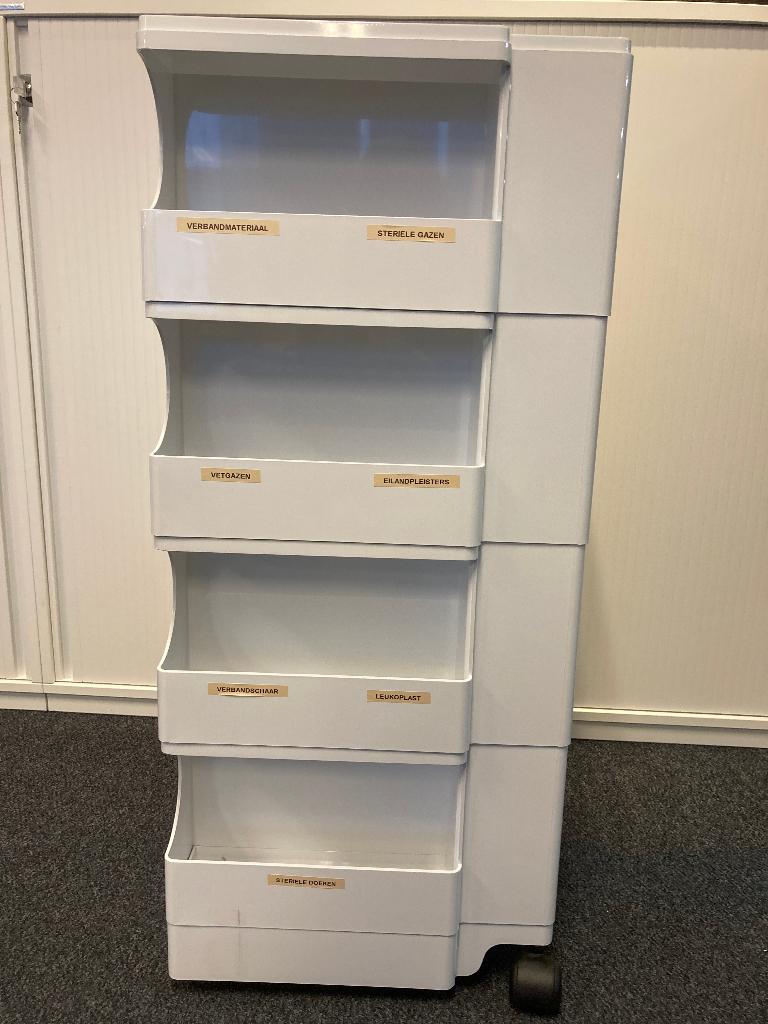 Opberg kastje verrijdbaar, Ophalen, Gebruikt