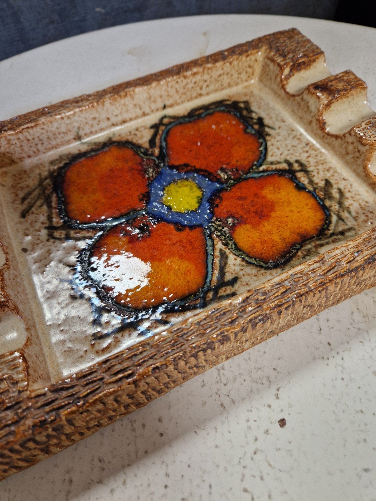 Vintage Fat Lava Asbak Jan van Erp - Uniek Design, Antiek en Kunst, Ophalen of Verzenden