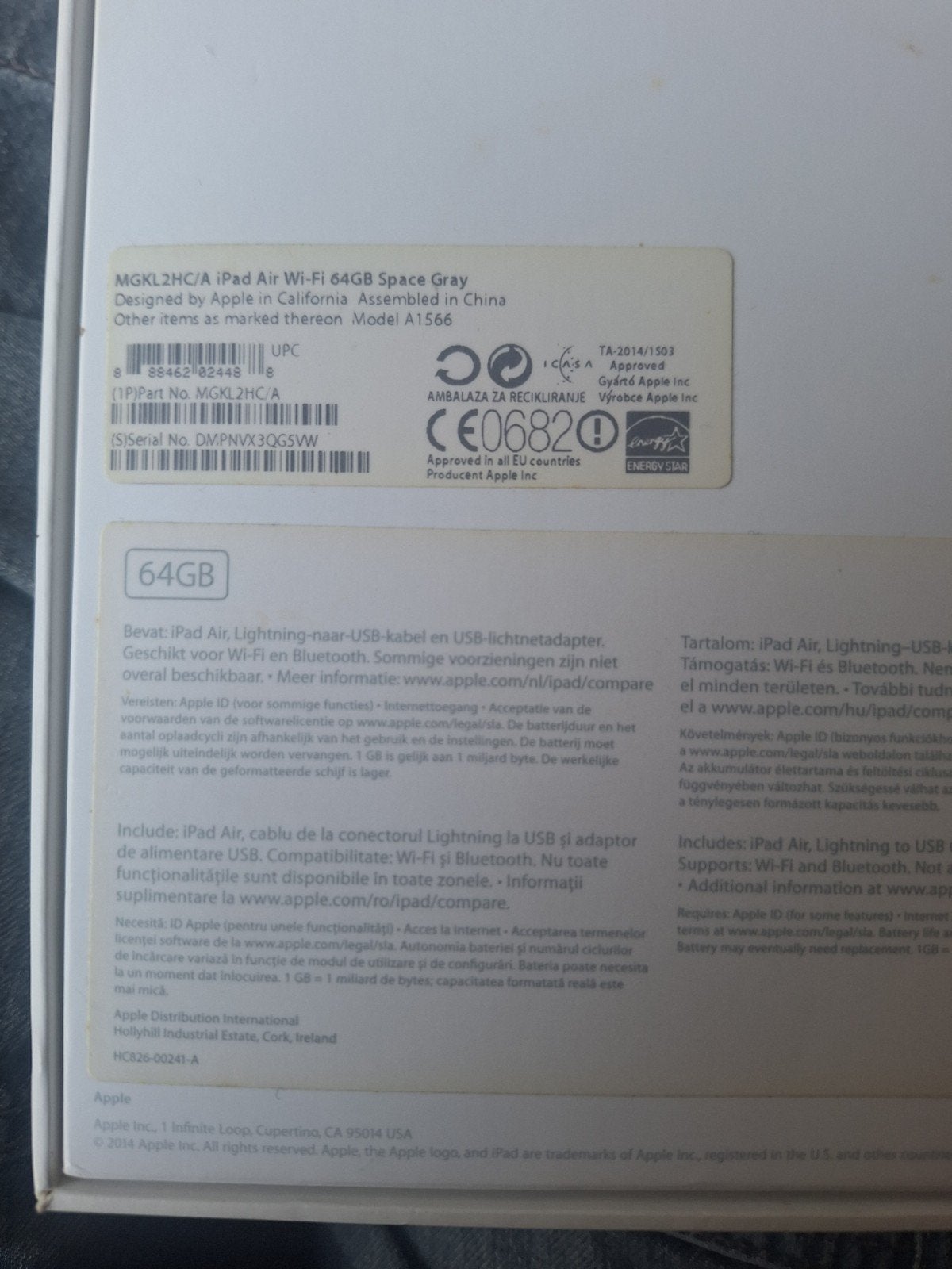 Foto 4 van Apple iPad Air 2 64GB Space Gray (Model A1566)
