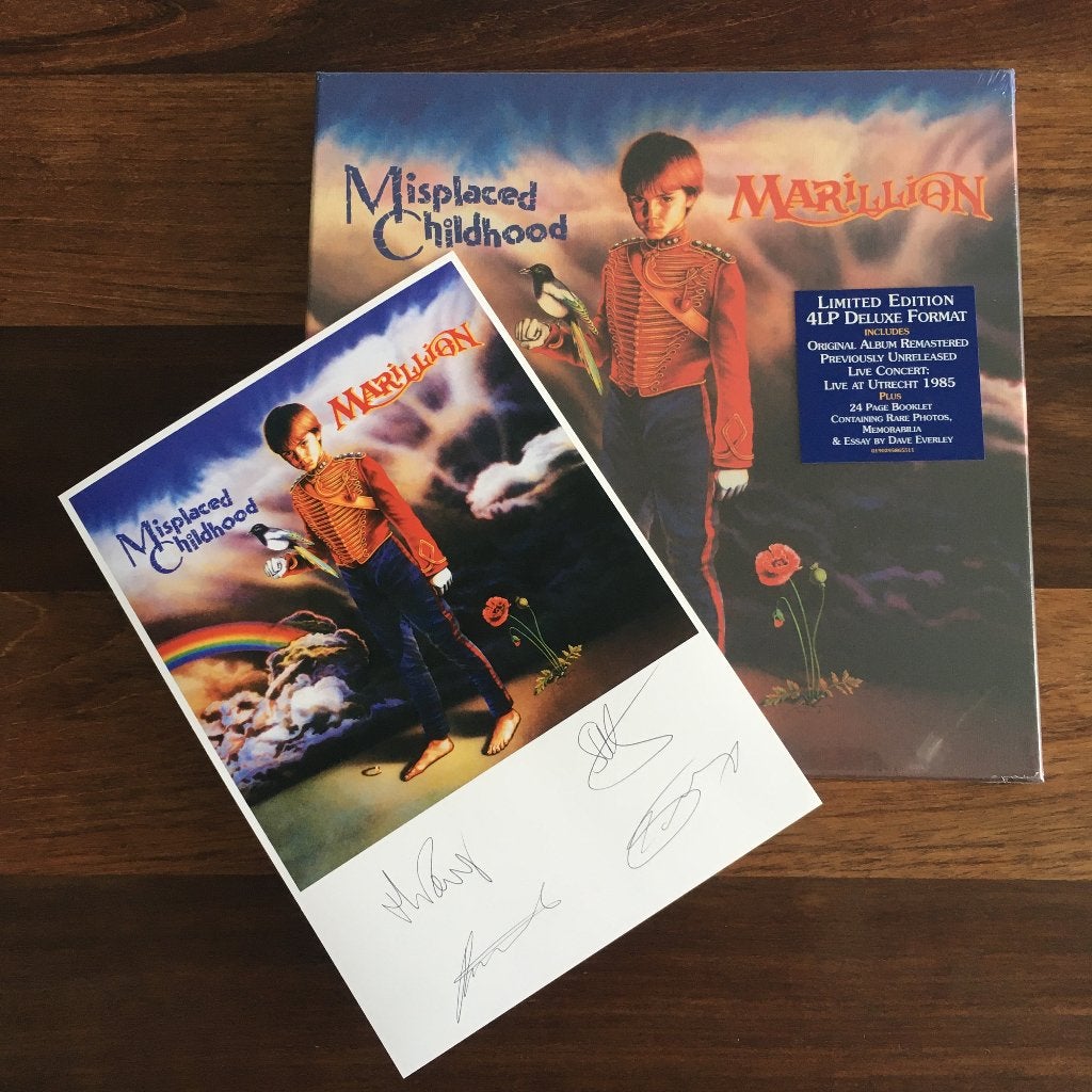 Vinyl 4LP BoxSet Marillion Misplaced Childhood SIGNED NIEUW, Boxset, Progressive Rock, Geseald, Ophalen of Verzenden